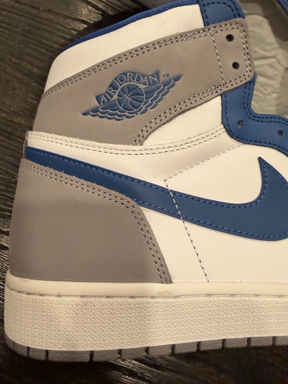 Nike Air Jordan 1 Retro High OG True Blue Men's size 12.5 - Picture 2 of 10